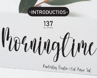 Morningtime font