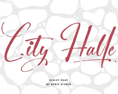 City Halle Demo font