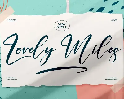 Lovely Miles font