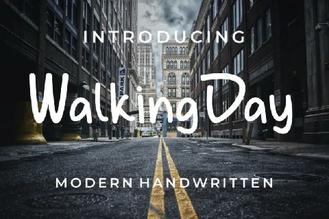 Walking Day font