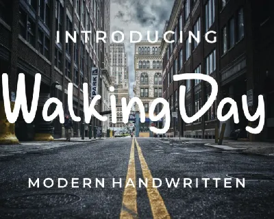 Walking Day font