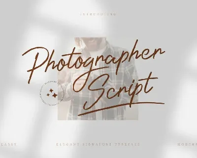 Photographer font