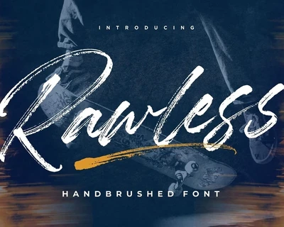 Rawless font