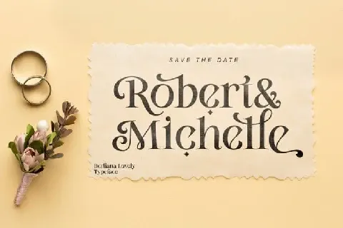 Berliana Lovely Serif font