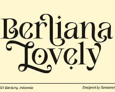 Berliana Lovely Serif font