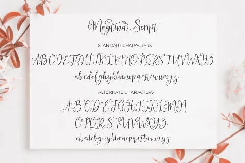 Magtina Calligraphy Script font