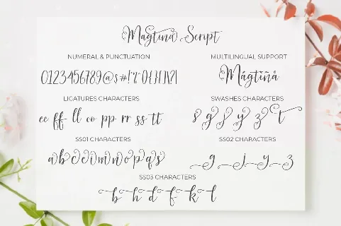 Magtina Calligraphy Script font