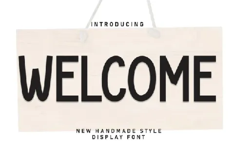 Welcome Display font