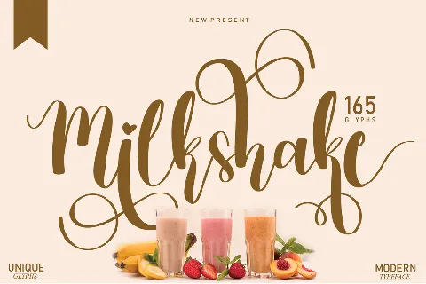 Milkshake font