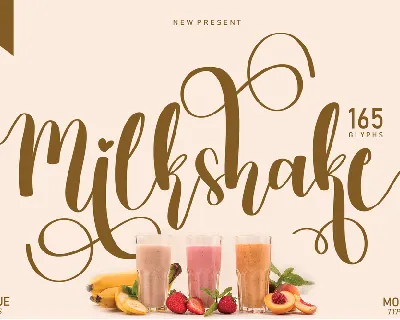 Milkshake font