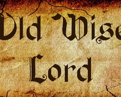 Old Wise Lord font