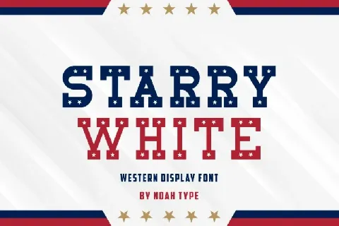 Starry White font