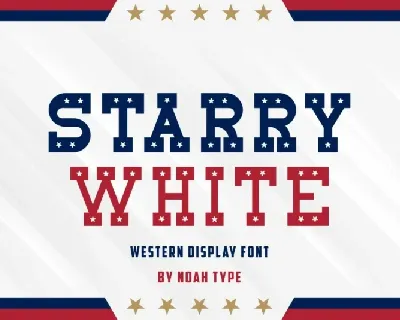 Starry White font