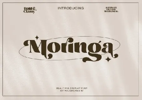 Moringa font