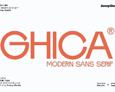 Ghica font