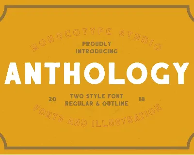 Anthology Sans Serif font