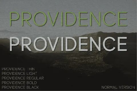 Providence font