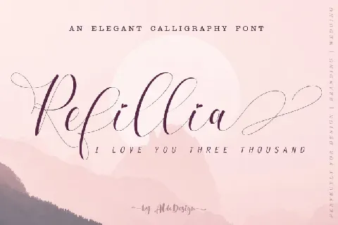 Refillia Calligraphy font