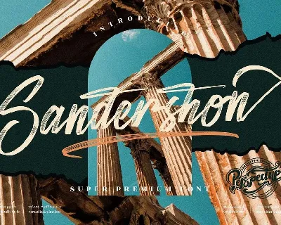 Sandershon font