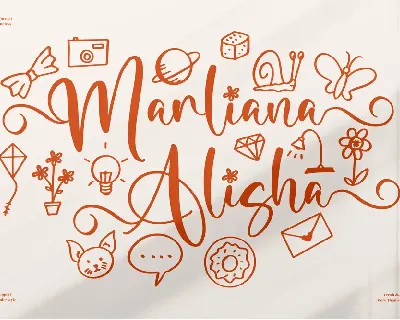 Marliana Alisha font