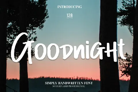 Goodnight Display font