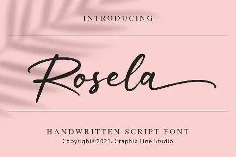 Rosela font