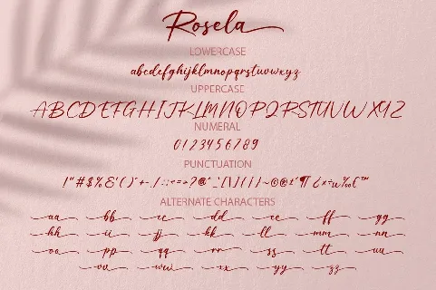 Rosela font