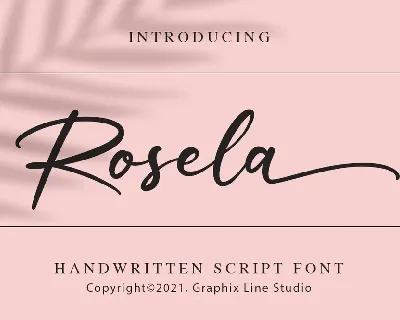 Rosela font