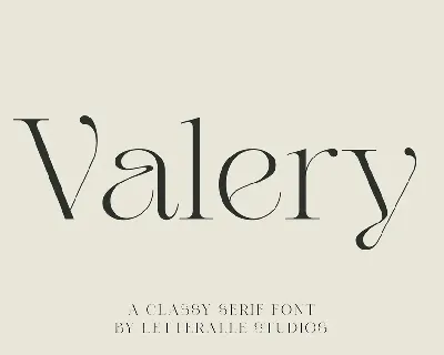 Valery font
