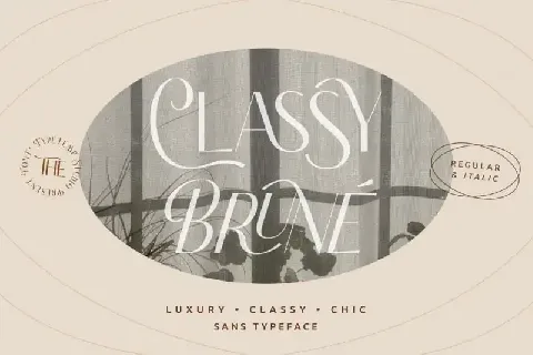 Classy Brune Sans Serif font