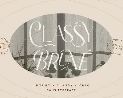 Classy Brune Sans Serif font