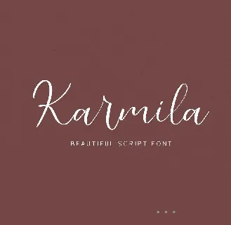 Karmila Handwritten Script font