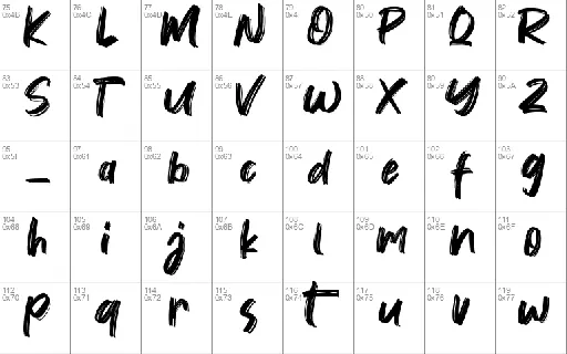 Vontens Handwriting Brush font