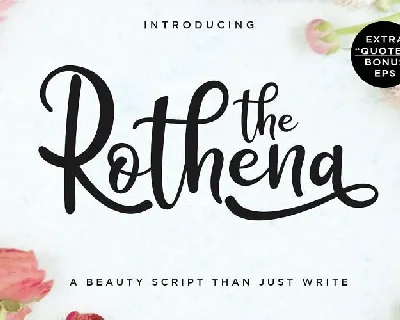 The Rothena Script font