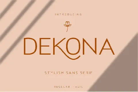 Dekona font