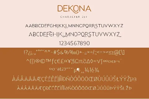 Dekona font