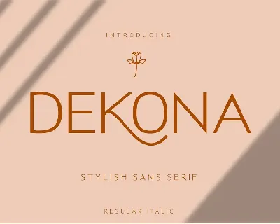 Dekona font