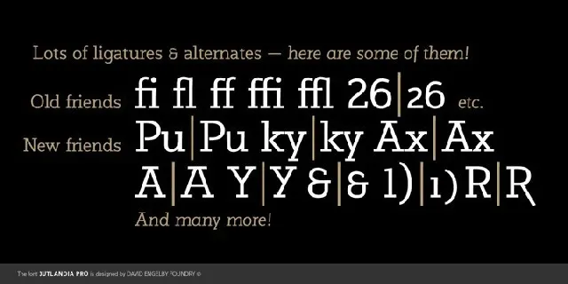 Jutlandia Pro Slab Serif font