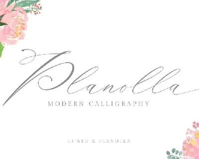 Planolla Calligraphy font