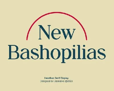 New Bashopilias Family font