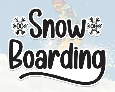 Snow Boarding Display font
