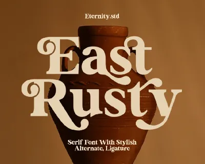 East Rusty Demo font