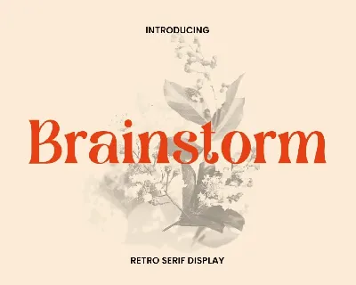 Brainstorm font