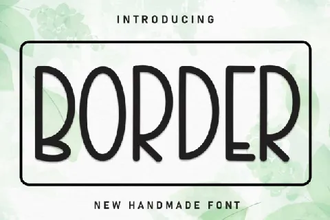 Border Display font