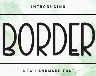 Border Display font