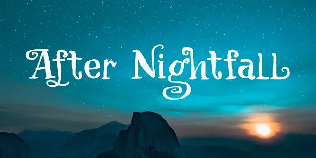 After Nightfall Free Download font