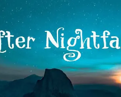 After Nightfall Free Download font