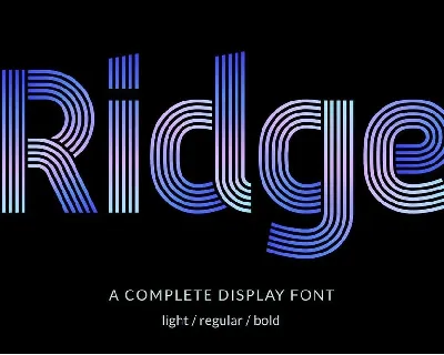 Ridge 5 font