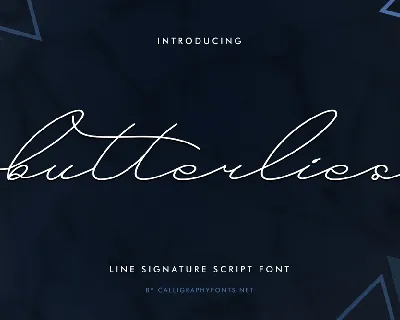 Butterlies Demo font