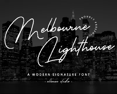 Melbourne Lighthouse font